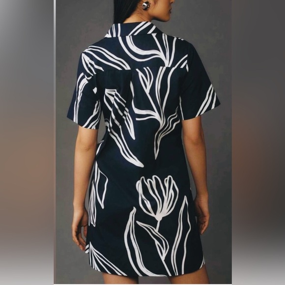 The Pollie Short-Sleeve Swing Tunic Mini Dress - Picture 3 of 9